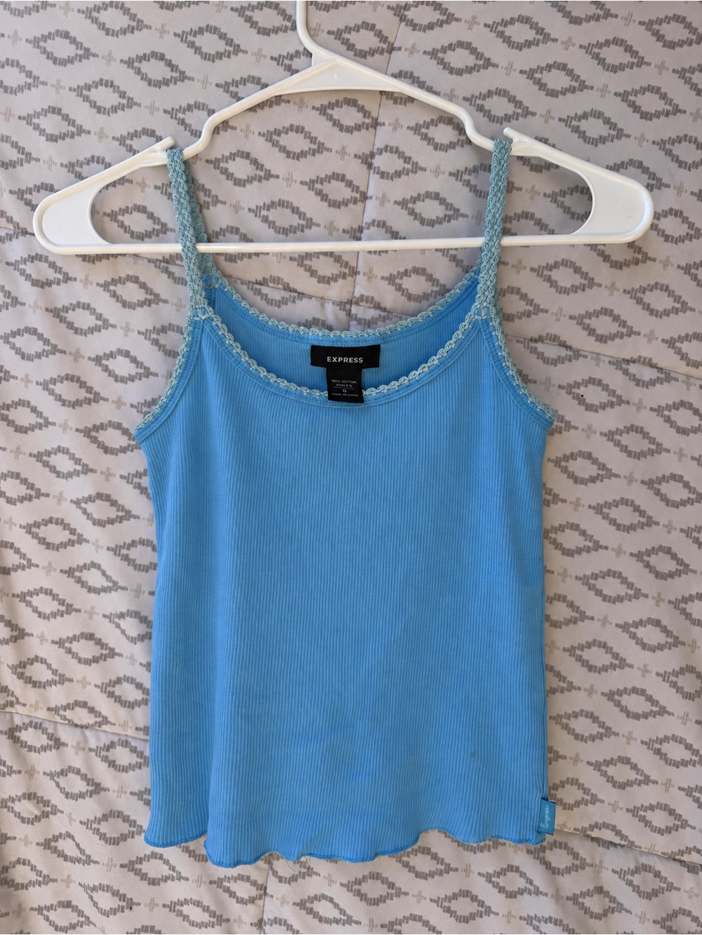 Blue Express tank top Y2K